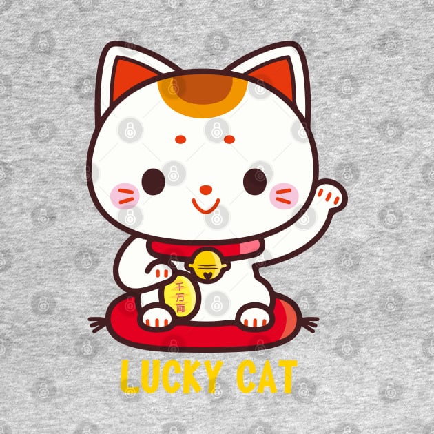 Maneki Neko Lucky Cat Good Luck Charm Cute Kawaii by interDesign